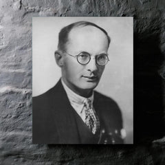 Bronisław Malinowski metal print mockup