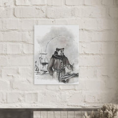 Brother Lawrence metal print mockup