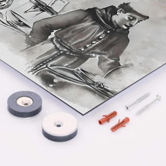 Brother Lawrence metal print mockup