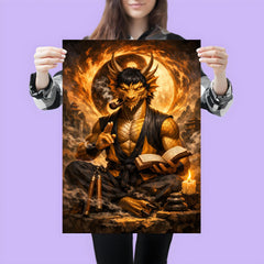 Bruce Lee inspired public domain dragon philosopher poster 3