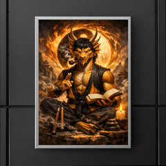 Bruce Lee inspired public domain dragon philosopher poster 5