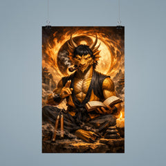 Bruce Lee inspired public domain dragon philosopher poster 9