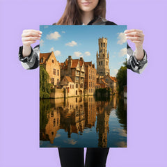Bruges Canals Belgium poster 3