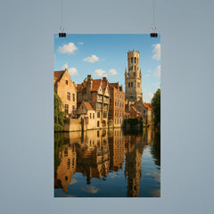 Bruges Canals Belgium poster 9