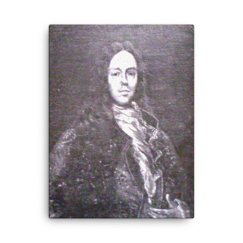 Bruno Mauricio de Zabala canvas print on a plain backdrop in size 18