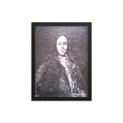 Bruno Mauricio de Zabala framed print on a plain backdrop in size 12"x16".