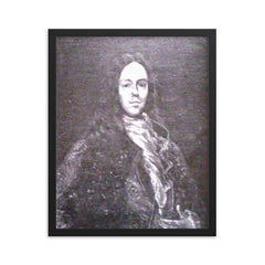 Bruno Mauricio de Zabala framed print on a plain backdrop in size 16"x20".