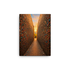 Bubblegum Alley San Luis Obispo USA canvas print on a plain backdrop in size 12"x16".