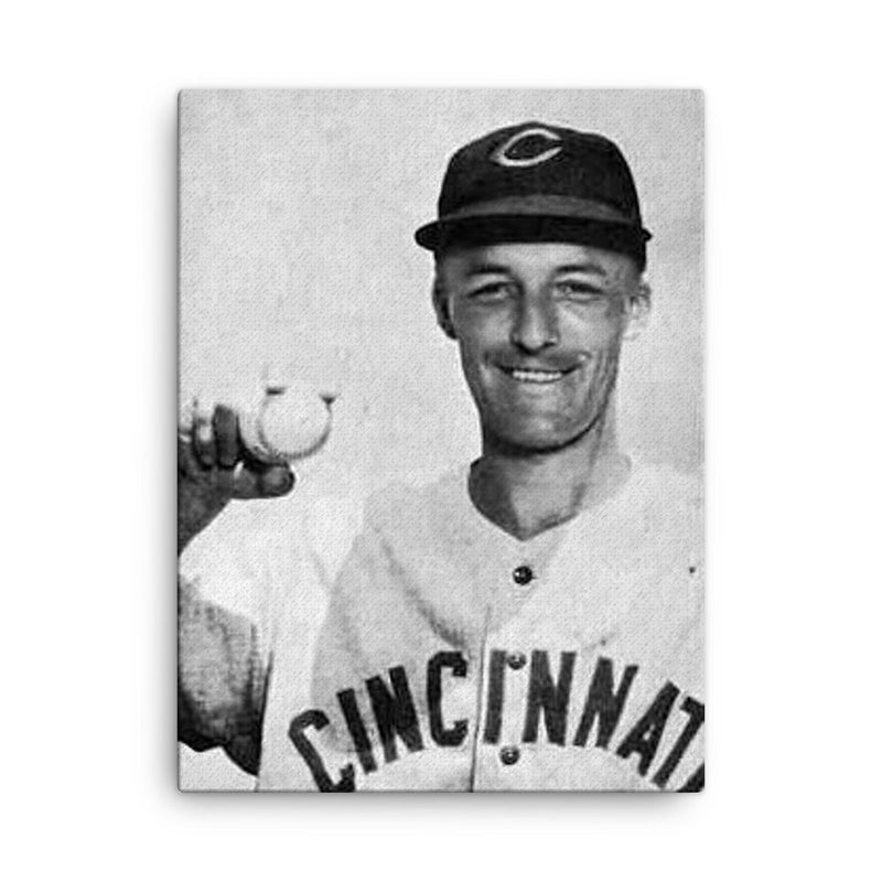 Bud Podbielan canvas print on a plain backdrop in size 18