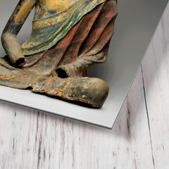 Buddha, probably Amitabha metal print mockup