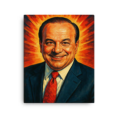 Buddy Cianci canvas print on a plain backdrop in size 16"x20".