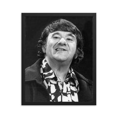 Buddy Hackett framed print on a plain backdrop in size 16"x20".