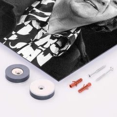 Buddy Hackett metal print mockup