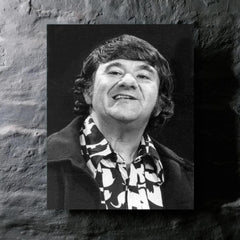 Buddy Hackett metal print mockup