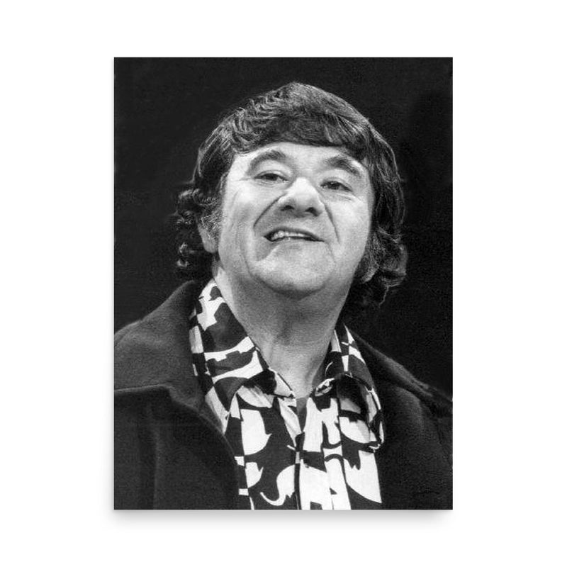 Buddy Hackett poster on a plain backdrop in size 18