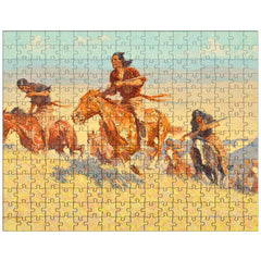 Buffalo Runners Big Horn Basin by Frederic Remington jigsaw puzzle
