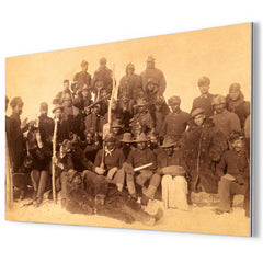 Buffalo Soldiers metal print mockup