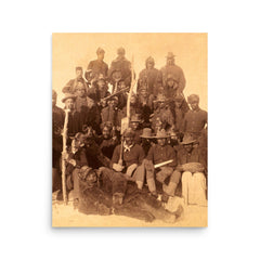 Buffalo Soldiers poster on a plain backdrop in size 16"x20".