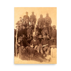 Buffalo Soldiers poster on a plain backdrop in size 18"x24".