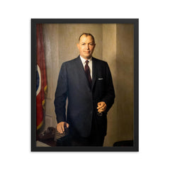 Buford Ellington framed print on a plain backdrop in size 16"x20".