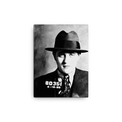 Bugsy Siegel canvas print on a plain backdrop in size 12"x16".
