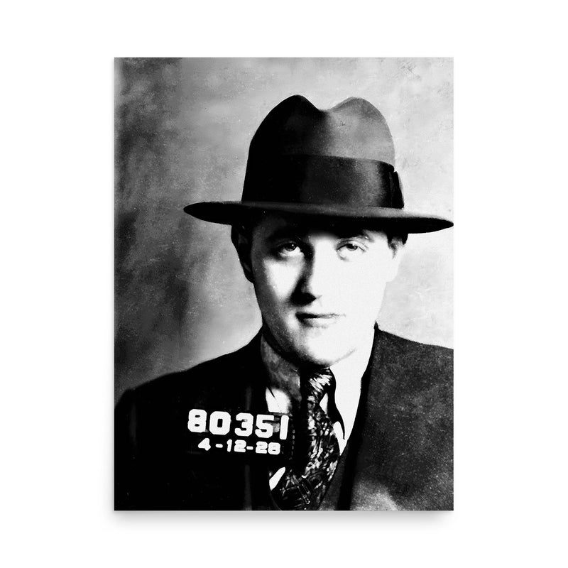 Bugsy Siegel poster on a plain backdrop in size 18