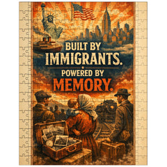 Built by immigrants Powered by memory jigsaw puzzle