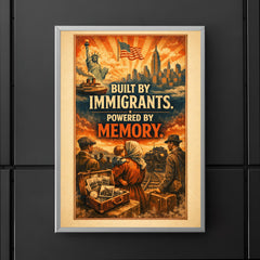 Built by immigrants Powered by memory poster 5
