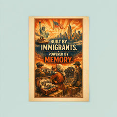 Built by immigrants Powered by memory poster 8