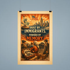 Built by immigrants Powered by memory poster 9