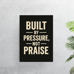 Built by pressure not praise poster 7