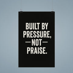 Built by pressure not praise poster 9