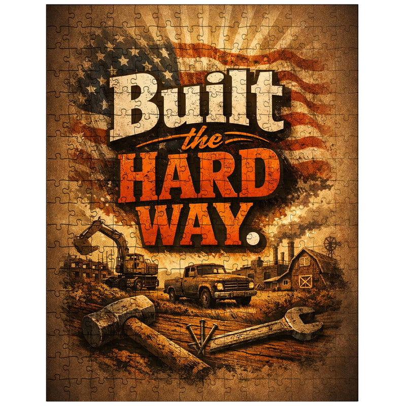 Built the hard way jigsaw puzzle