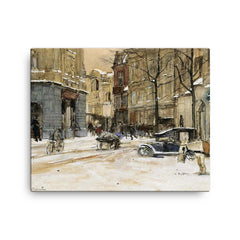 Buitenhof Den Haag by Floris Arntzenius canvas print on a plain backdrop in size 16"x20".