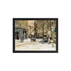 Buitenhof Den Haag by Floris Arntzenius framed print on a plain backdrop in size 12"x16".