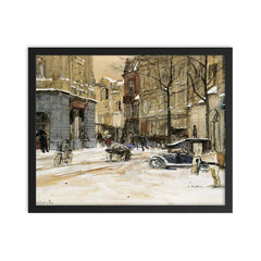 Buitenhof Den Haag by Floris Arntzenius framed print on a plain backdrop in size 16"x20".