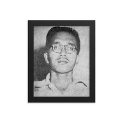 Burhanuddin Harahap framed print on a plain backdrop in size 8"x10".