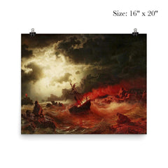 Burning Ship by Marcus Larsson poster 2