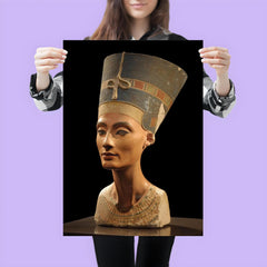 Bust of Queen Nefertiti by Thutmose, 1340 BCE poster 3
