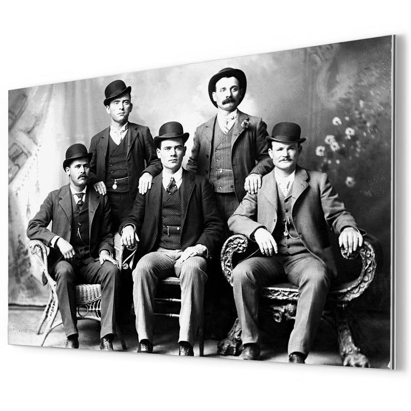 Butch Cassidy's Wild Bunch (Fort Worth Five) metal print mockup