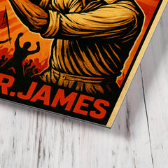 C L R James cricket and revolution metal print mockup