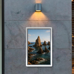 Cabo de Gata Sea Stacks Spain poster 2