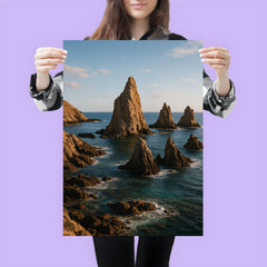 Cabo de Gata Sea Stacks Spain poster 3