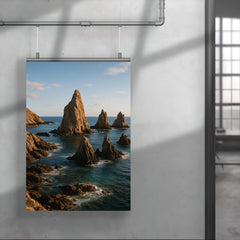 Cabo de Gata Sea Stacks Spain poster 4