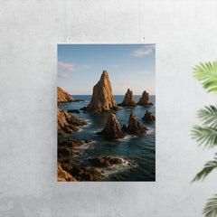 Cabo de Gata Sea Stacks Spain poster 7