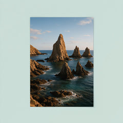 Cabo de Gata Sea Stacks Spain poster 8