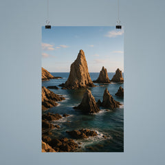 Cabo de Gata Sea Stacks Spain poster 9