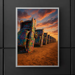 Cadillac Ranch Amarillo USA poster 5