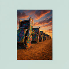 Cadillac Ranch Amarillo USA poster 8