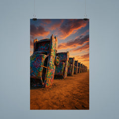 Cadillac Ranch Amarillo USA poster 9